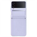 Coque Samsung Galaxy Z Flip4 5G en Cuir Design EF-VF721LLEGWW - Violet serein