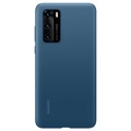 Coque Huawei P40 en Silicone 51993721 - Bleu Encre