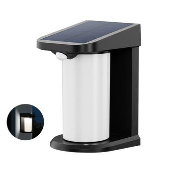 Lampe solaire extérieure à LED / applique murale avec détecteur de mouvement PIR YH0619-PIR - Blanc froid