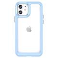 Coque Hybride iPhone 12 Outer Space Série - Bleue