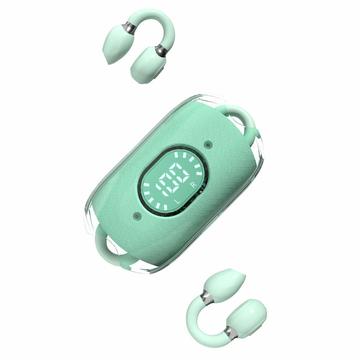 Écouteurs sans fil P-Q9 avec traduction en 140 langues - Cyan