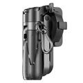 P15-C Bâton magnétique 2-en-1 pour selfie et trépied avec lumière RVB - Noir