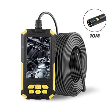 P50 Endoscope industriel 10m à double objectif 8mm 2MP HD 1080P Display Borescope Caméra d\'inspection