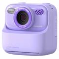 Appareil photo à impression instantanée pour enfants P79 - Double objectif, 1080P, 32Go (Emballage ouvert - Satisfaisant Bulk) - Violet