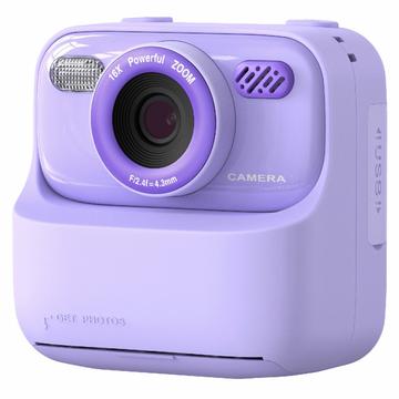 Appareil photo à impression instantanée pour enfants P79 - Double objectif, 1080P, 32Go (Emballage ouvert - Satisfaisant Bulk) - Violet