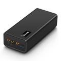 PSOOO M16 65W USB-C/USB-A Power Bank 30000mAh avec lumières LED - Noir