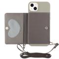 Coque iPhone 14 Plus avec Portefeuille et Sangle - Série Heart