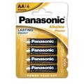 Piles alcalines Panasonic LR6/AA - 4 pièces