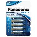 Piles alcalines Panasonic Evolta LR6/AA