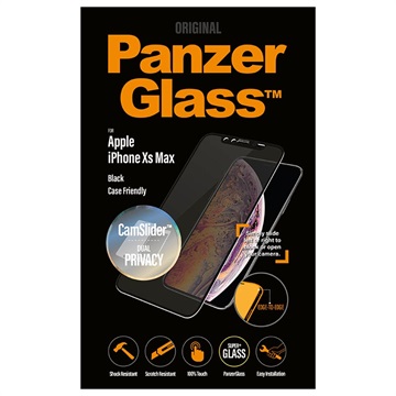 Protecteur d\'Écran iPhone XS Max PanzerGlass CF Privacy - Noir