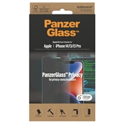 Protecteur d'Écran iPhone 13/13 Pro/14 PanzerGlass Classic Fit Privacy