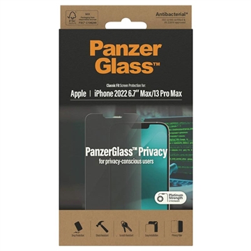 Protecteur d\'Écran iPhone 13 Pro Max PanzerGlass AntiBacterial