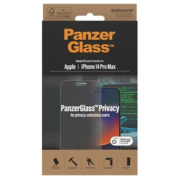 Protecteur d\'Écran iPhone 13 Pro Max PanzerGlass AntiBacterial