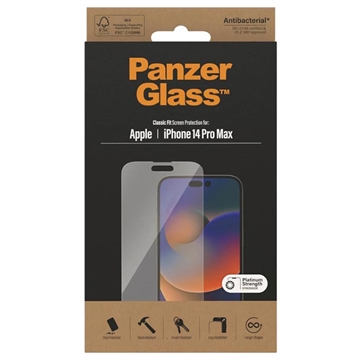 Protecteur d\'Écran iPhone 13 Pro Max PanzerGlass AntiBacterial