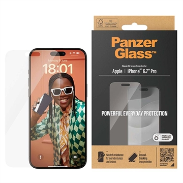 Protecteur d\'Écran iPhone 15 Pro Max PanzerGlass Classic Fit