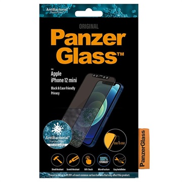 Protecteur d\'Écran iPhone 12 Mini PanzerGlass Privacy CF - Noir