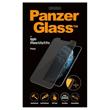 Protecteur d\'Écran iPhone 11 Pro/XS PanzerGlass Standard Fit Privacy