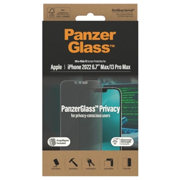 Protecteur d\'Écran iPhone 13 Pro Max PanzerGlass AntiBacterial