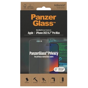 Protecteur d\'Écran iPhone 13 Pro Max PanzerGlass AntiBacterial