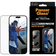 Protecteur d'Écran iPhone 17 Pro Max PanzerGlass Ultra-Wide Fit avec FastFit In-A-Box - 9H - Bordure noire