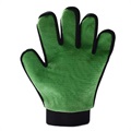 Pet Grooming Glove with Rubber Grid - Green