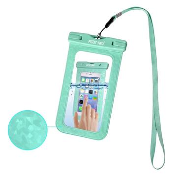 Pictet.Fino RH13 Étui universel étanche - 6.5" - Cyan