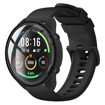 Coque Xiaomi Mi Watch Color en Plastique avec Protecteur d\'Écran - Noire