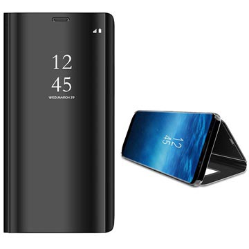Étui à Rabat Luxury Mirror View pour Samsung Galaxy S9 - Noir