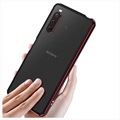 Bumper Sony Xperia 10 IV en Métal Polar Lights Style - Noir / Rouge