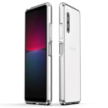 Bumper Sony Xperia 10 IV en Métal Polar Lights Style - Argenté