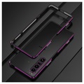 Bumper Sony Xperia 1 IV en Métal Polar Lights Style - Noir / Violet