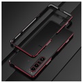 Bumper Sony Xperia 1 IV en Métal Polar Lights Style - Noir / Rouge