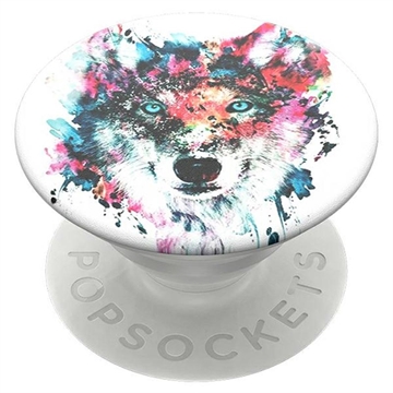 Support & Poignée Extensible PopSockets - Loup