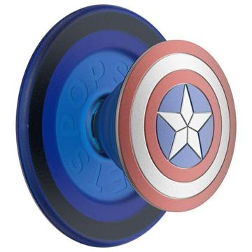 Support extensible rond MagSafe PopGrip et poignée PopSockets - Captain America émaillé