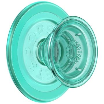 Socle et poignée extensible PopSockets Round MagSafe PopGrip - Menthe translucide