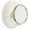 Socle et poignée extensible PopSockets Round MagSafe PopGrip - Crème de coco émaillée