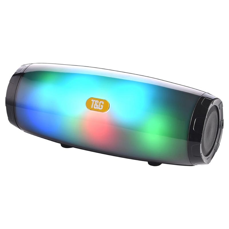 Hautparleur Bluetooth Portable avec Lumières LED Noir