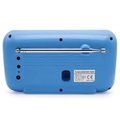 Radio DAB Portable et Haut-Parleur Bluetooth C10 - Blanche / Bleue