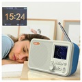 Radio DAB Portable et Haut-Parleur Bluetooth C10 - Blanche / Bleue