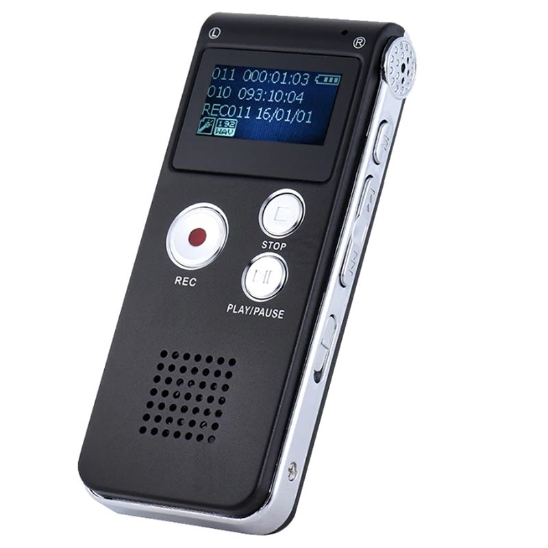 Enregistreur Vocal numérique Audio Dictaphone Lecteur MP3 Disque Flash