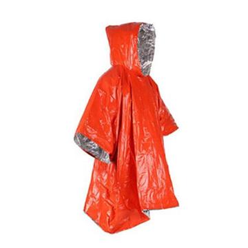 Poncho d\'urgence / manteau de pluie réfléchissant la chaleur - Orange