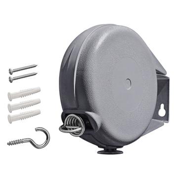 Corde à linge rétractable portable pour l\'intérieur et l\'extérieur - 15m