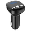 Émetteur FM Bluetooth Premium & Chargeur Voiture Double USB BC40 - Noir