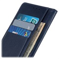 Étui Portefeuille Samsung Galaxy A10 Premium avec Fonction Béquille - Bleu