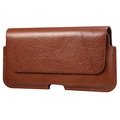 Housse en Cuir Horizontale Universelle Holster Premium - 6.7" - Marron