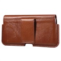 Housse en Cuir Horizontale Universelle Holster Premium - 6.7" - Marron