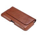 Housse en Cuir Horizontale Universelle Holster Premium - 6.1" - Marron