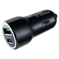 Chargeur Voiture Prio Fast Charge - USB-C, USB-A - Noir