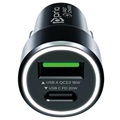 Chargeur Voiture Prio Fast Charge - USB-C, USB-A - Noir