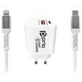 Kit de Charge Lightning MFi Prio Fast Charge - 20W - Blanc